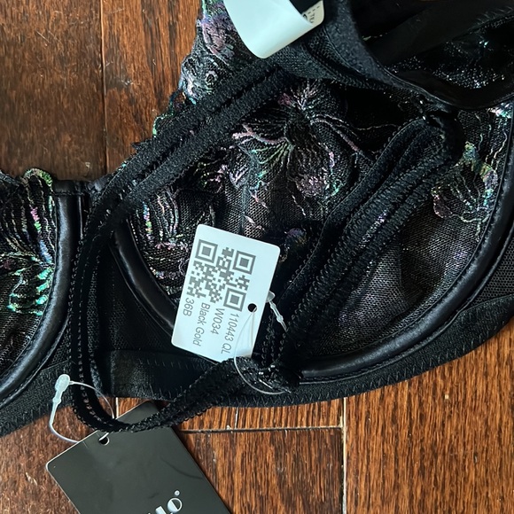 BNWT Deyllo Sexy Lace Non Padded Mesh Underwire Demi Unlined Balconette Bra 36B - Picture 10 of 12